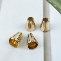 헤세드 NEW) 15mm 합금 삼각벨 스트링벨 스트링 마감장식 (4개), 골드