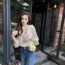 Lsnow 쇼핑몰 품질 꽃 드레스 여성 허리 나무 귀 쉬폰 스커트 여름 신선한 요정 스커트