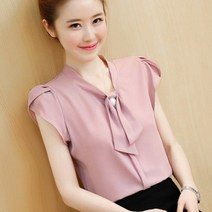 SAMARA 브이넥 빅사이즈 블라우스 LQ3122