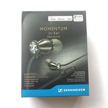 Sennheiser 젠하이저 모멘텀 이어폰 이어버드 노이즈캔슬링 M2 IEi Momentum In-Ear Headphones - iOS Devices Black / Red MOME