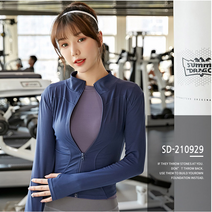 여성용 심플 데일리 요가 집업
