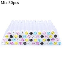 재사용 가능한 눈썹 브러쉬 튜브 일회용 속눈썹 교체 방진 스파클링 깨진 다이아몬드 메이크업, CN, Mix 50pcs1