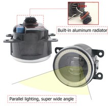 시트로엥 점퍼 릴레이 290/295 2014-2020 용 Led 안개 램프 어셈블리 렌즈 헤드 램프 엔젤 아이 링 주간, 01 Red Angel Eyes