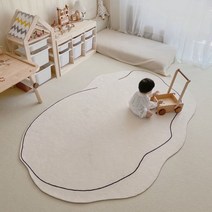 북유럽 러그 카페트 주문제작 식탁 침실 대형 매트 단모 거실