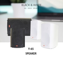 YHJ 매장용스피커 Y-65 패션스피커 최대출력 240W (블랙) 2P 세트
