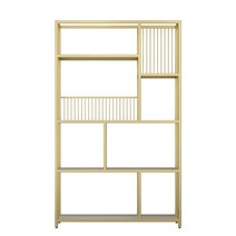 상패진열장 트로피 메달 수석 상장 사무실 전시장 고급 장식장, B. 골드 100x25x180