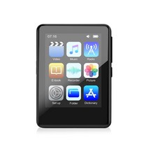 MP4 최신 블루투스 5.0 금속 mp3 플레이어 전자 책 fm 라디오 녹음 비디오 mp4 플레이어와 전체 터치 스크린 내장 스피커, 메모리 카드 없음
