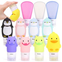 여행용 비행기 공병 디스펜서 100ml 휴대용 실리콘 튜브, 02_도깨비 튜브:그린 60ml 1개