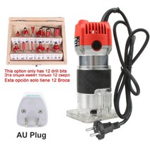목공소 수압 대패 플런지쏘 미니콤프레샤 목재가공 전기대패 800W 목재 라우터 220V 목공 전기 트리머 목재 밀링 조각 밀링 커터가있는 트리밍 조각 기계 29, 협력사, 알루미늄 AU 플러그, 1개