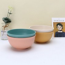 단일 그릇 가정용 식기 밀 짚 쌀 밥 그릇 일본라면 그릇 디저트 그릇 인스턴트 국수 수프 그릇, 초록