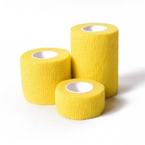 1 pcs 인쇄 된 의료 자기 접착 탄력 붕대 4.5m 손가락 관절 무릎 응급 처치 키트 애완 동물 테이프에 대 한 다채로운 스포츠 랩 테이프, [01] 2.5cm X 4.5m, 파란색