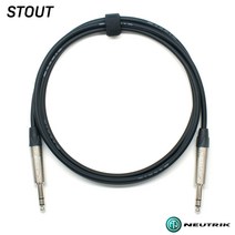스타우트 2m B24E 발란스케이블 뉴트릭 6.3mm(TRS)-6.3mm(TRS) 타입 (SN-24TRS02)