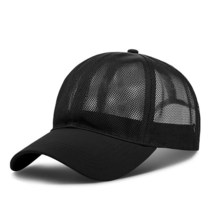 VOASTEK 남성용 여성 야구 모자 운동 조절 가능한 클래식 디스트레스드 빈티지 플레인 러닝 트러커 볼캡 W아쉬 ashedhole 카키 One Size, Mesh Black