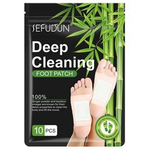 발바닥 패치 발독소 발 파스 뽀송 힐링 발파스 릴렉스 수액 노폐물 독소천연 발 해독 패치 약쑥 대나무 숯, 01 10pcs