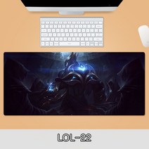 게이밍 장패드 롤 LOL 디자인 마우스 패드 79종 시리즈 리그 오브 레전드 장패드 3-4mm 두께, LOL-22, 800*300*3mm