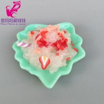 diy 하우스 미니어처 소품 바비 블라이스 Ob11 1/8 1/12 Bjd 인형용 미니 음식 인형 액세서리 DIY 빵 스무디 아이스크림 브레이크 퍼스트 에그 디너 세트, A11
