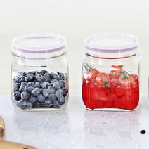 ROD299887오븐락 간편 밀폐용기 750ml 6개입 사각밀폐 투명밀폐용기 매실통 보관용기 시리얼통