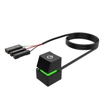 Cable 2m 외부 LED 조명 데스크탑 컴퓨터 PC 전원 스위치 버튼 케이블 재 케이스 마더 보드, 02 Black-Green_02 2m
