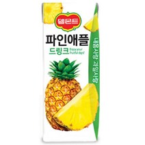 칠성 탕비실 손님대접 가족간식 델몬트 드링크 파인애플 주스 과즙음료 과일주스 생과일 190ML 48개, 4세트