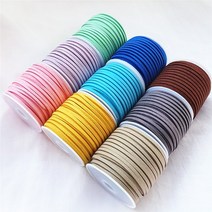 (10m) 3mm 샤무드끈 가죽끈 포장끈 재료, NO.50 파랑, 10m(작은롤 안전포장)