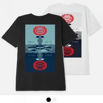 오베이_ [오베이 반팔티] (165263099) 포스트 펑크 플라워 반팔티