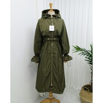 제인준 제작 바람막이 자켓 점퍼 롱야상 후드 벨트 루즈핏