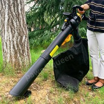 폰앤퀸 대포 송풍기 대형 제설 유선 낙엽 파쇄 바퀴, 3800W