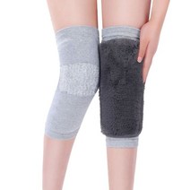 무릎 아대 니슬리브 Winter Plush Knee Pad Faux Rabbit Hair Comfort Thermal Warmer Leg Sleeves For Run, 01 gray_05 XXL