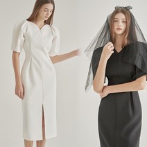 MUMUSEE [국내제작/연예인협찬] 르네 셀프웨딩 리마인드 브라이덜샤워 원피스 피로연 드레스 돌잔치 자켓 빈티지 빅사이즈