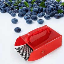농기계 콤바인 소형 수확기 과일 따기용 빗이 있는 휴대용 금속 베리 피커 블루베리 정원, 한개옵션0