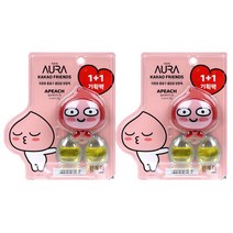카카오프렌즈 페이스타입 차량용 방향제 2개 세트, 어피치+어피치, 1세트
