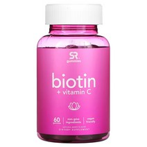 스포츠 리서치 비오틴+비타민C 5000mcg 구미 60개