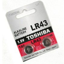 TOSHIBA 수은전지 LR43 1.5V / 전원 어댑터/멀티탭, 단일 모델명/품번