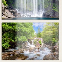 꾸밈 cm819-아크릴액자깊은산속폭포 액자, 5.이미지5