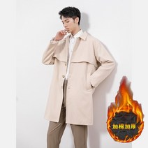 남자트렌치코트코디 봄가을 그림자가 없다 벽 와이드 루즈핏 캐주얼점퍼 B345 F66P110 추가 면P 4993891221