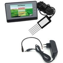 누수탐지기 토양 검출기 온도 수분 함량 PH 전도도 센서 디스플레이 미터 매강아지 변수 수집기 데이터 내출 가능, With EU adapter