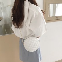 미리미터 동그라미 퀼팅 미니백 크로스백 숄더백 휴대폰 스마트폰 지갑 수납 가방