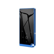 MP3 플레이어 2.4 인치 블루투스 5.0 터치형 HIFI 오디오 FM 라디오 서적 레코더 비디오 기능, 03 파란