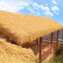 원두막 초가 지붕 인조 밀짚 카페 인테리어 오두막 짚 시공, I. 밀짚 옐로우 38열(1mx5m)