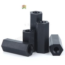 나사못 칼브록 고정 석고보드 앙카 토우 고리 스크류50pcs 20pcs 나일론 스페이서 m2 m2.5 m3 m4 l 여성 - 여성 블랙 나일론 스탠드 오프 스페이서, m2 ff 50개, 10mm