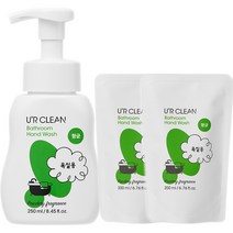 유어클린 핸드워시 파우더향 본품 250ml+리필 400ml 손세정제