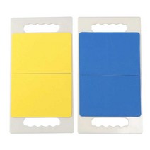 격파용 보드 어린이 시범 안전 손잡이 재사용 송판, 노란색