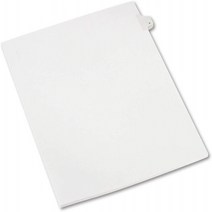 Avery Individual Legal Exhibit Dividers Allstate Style 4 Side Tab 8.5 x 11 inches Pack of 25 (8, 1
