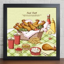 iw215-푸드일러스트/패스트푸드/분식, 화이트／3타입-라면