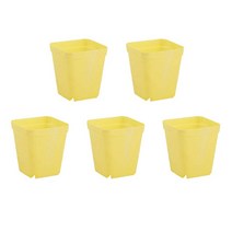 비닐하우스패드 보온재 제작 원터치 온실장 미니 조립식 캔디 색상 미니 스퀘어 플라스틱 식물 꽃 냄비 홈, 02 YELLOW_02 Thick