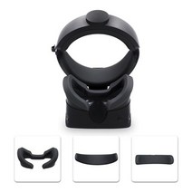 골프 VR 오큘러스새로운 3 In 1 얼굴 패드 전면 후면 폼 실리콘 보호 커버 오큘러스 퀘스트 2 VR 안경 아, 한개옵션1, 01 Black