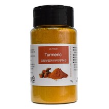 NEW 강황가루 인도산 터머릭 분말 70g 수입 천연 향신료 카레 커리 파우더 turmeric powder, 1개