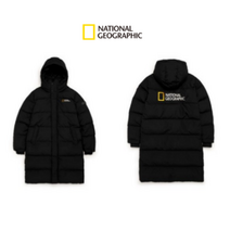 마지막 재고정리 카이만 남녀공용 롱기장 패딩 BIG LOGO 블랙