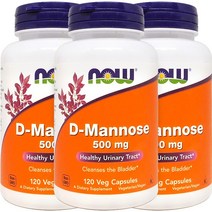 3병 나우 푸드 디만노스 디마노스 500mg 120 야채캡슐