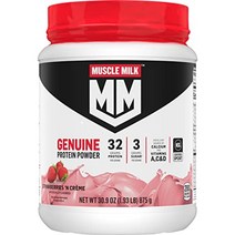 Muscle Milk 머슬밀크 프로틴 32g 스트로베리 앤 크림 파우더 875g